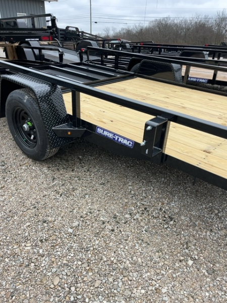 New 2026 Sure-Trac 7 X 12 TUBE TOP UTILITY 5K BRAKE Utility Trailer