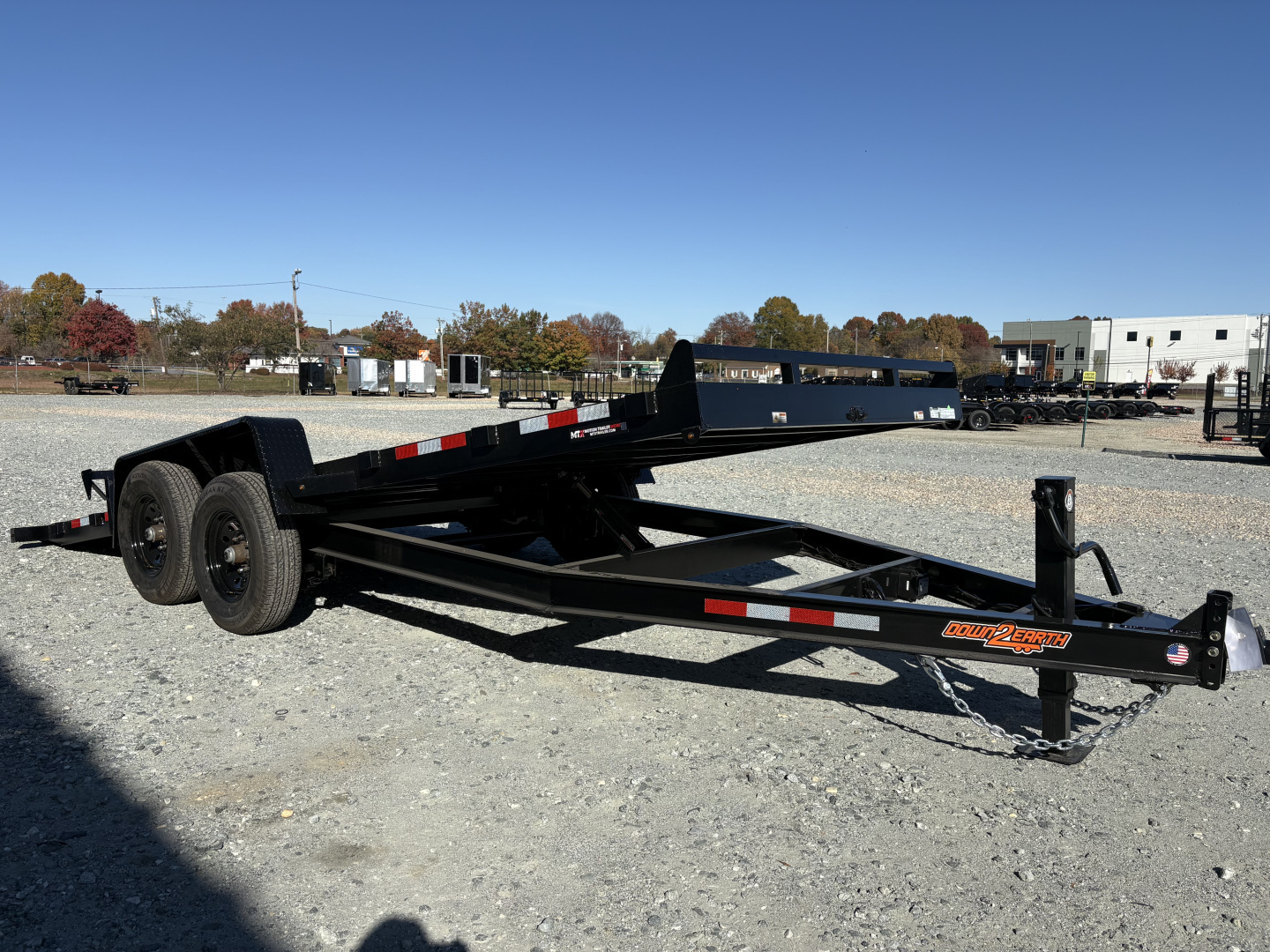 New 2026 Down 2 Earth Trailers 20ft 14K Tilt w/ Wood Deck Tilt Trailer