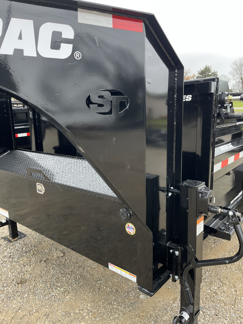 New 2026 Sure-Trac 7 X 16 PRO TELESCOPIC GOOSENECK Dump Trailer