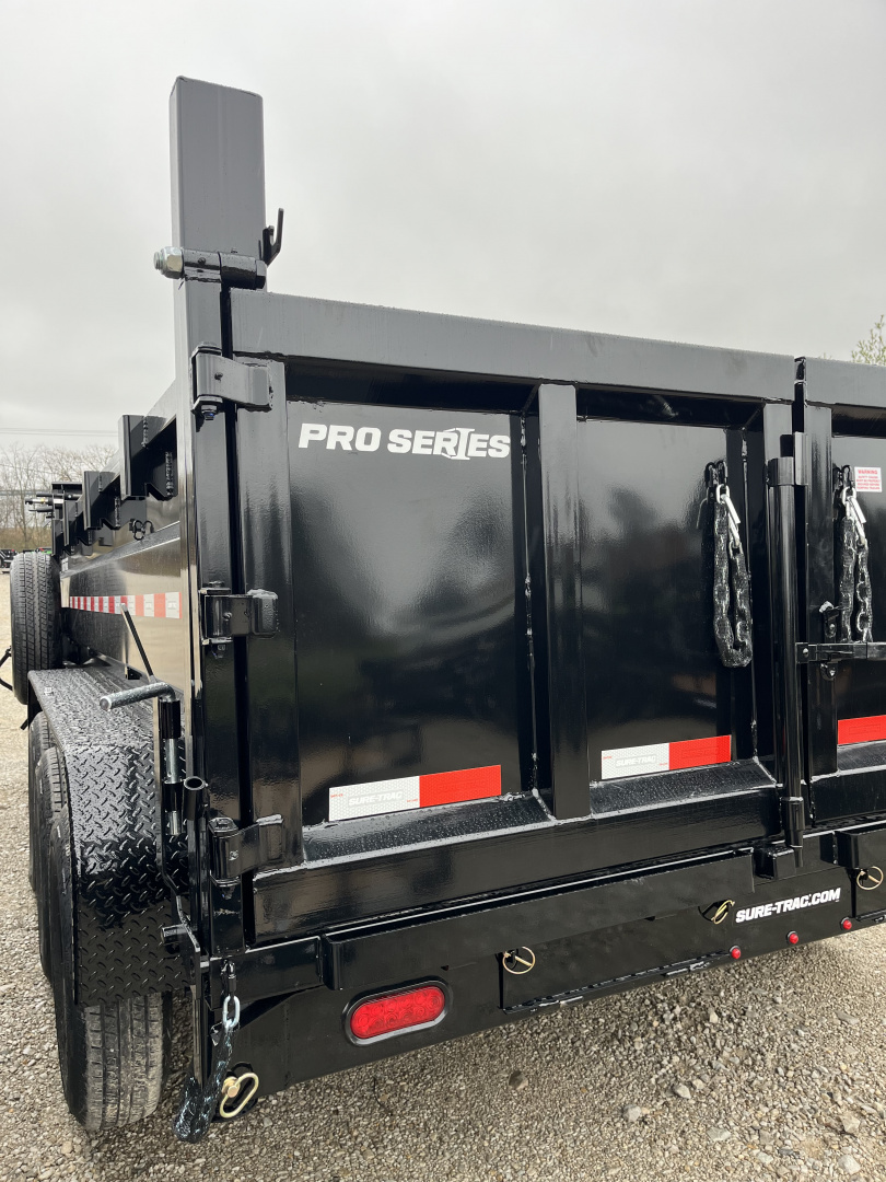 New 2026 Sure-Trac 7 X 16 PRO TELESCOPIC GOOSENECK Dump Trailer