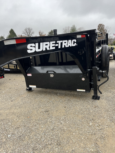 New 2026 Sure-Trac 7 X 16 PRO TELESCOPIC GOOSENECK Dump Trailer