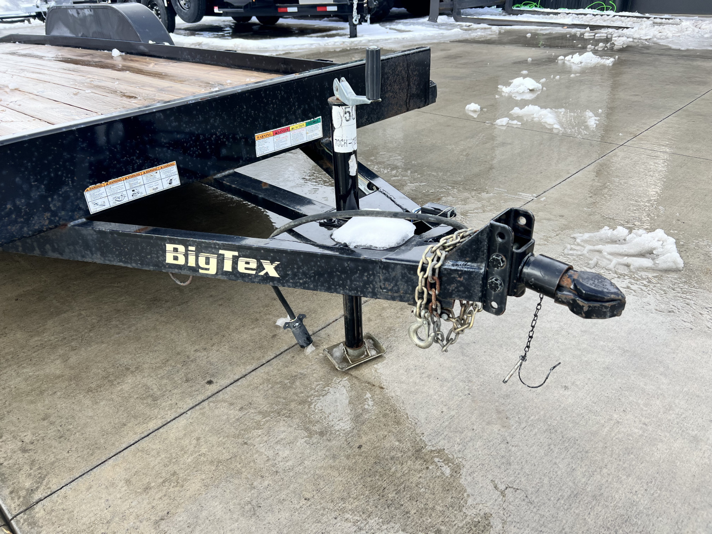 Used 2019 Big Tex Trailers 18' flat 7K Flatbed Trailer