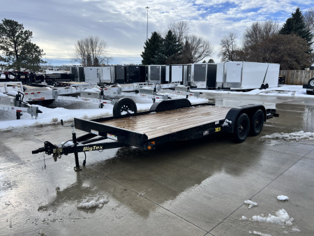 Used 2019 Big Tex Trailers 18' flat 7K Flatbed Trailer