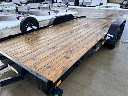 Used 2019 Big Tex Trailers 18' flat 7K Flatbed Trailer