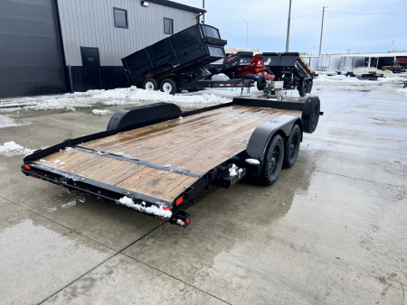 Used 2019 Big Tex Trailers 18' flat 7K Flatbed Trailer