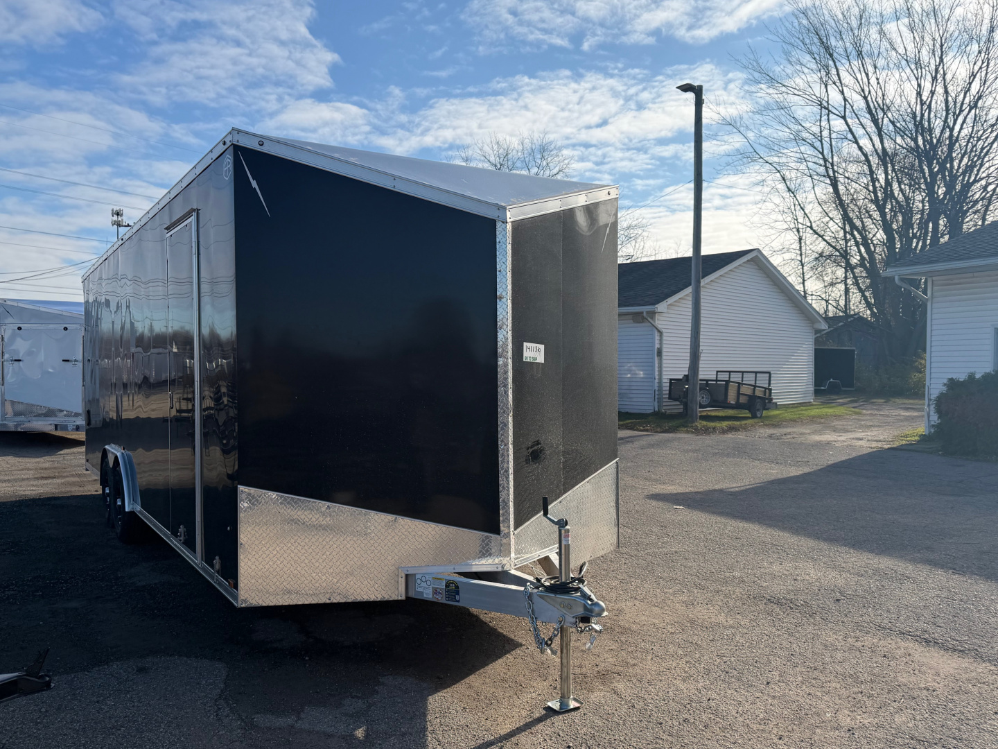 New 2026 Lightning 8.5 x 24 Enclosed All Aluminum Car Hauler with Ramp 10K GVW 7ft Interior Height