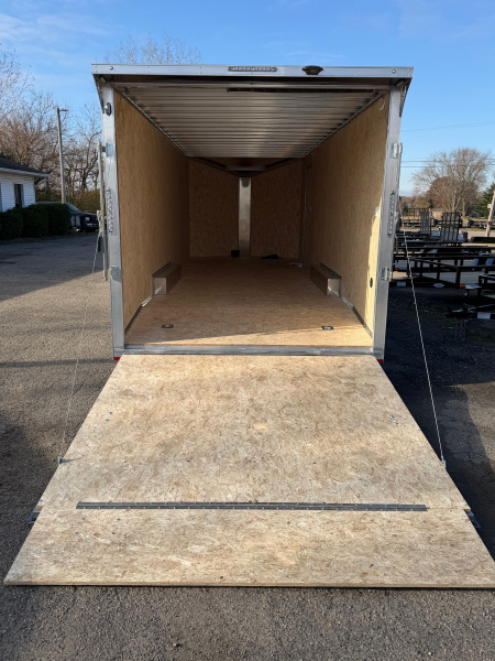 New 2026 Lightning 8.5 x 24 Enclosed All Aluminum Car Hauler with Ramp 10K GVW 7ft Interior Height