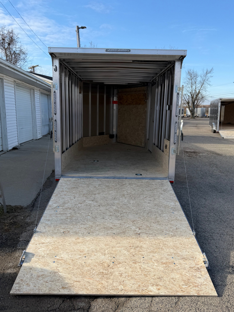 New 2026 Lightning 7 X 17 Lightning 2 Place Enclosed Snowmobile Trailer with 6ft 6in Interior