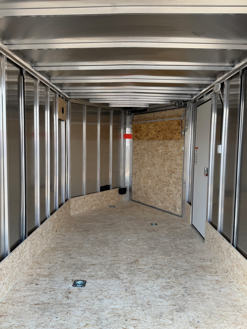 New 2026 Lightning 7 X 17 Lightning 2 Place Enclosed Snowmobile Trailer with 6ft 6in Interior