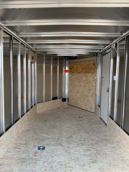 New 2026 Lightning 7 X 17 Lightning 2 Place Enclosed Snowmobile Trailer with 6ft 6in Interior