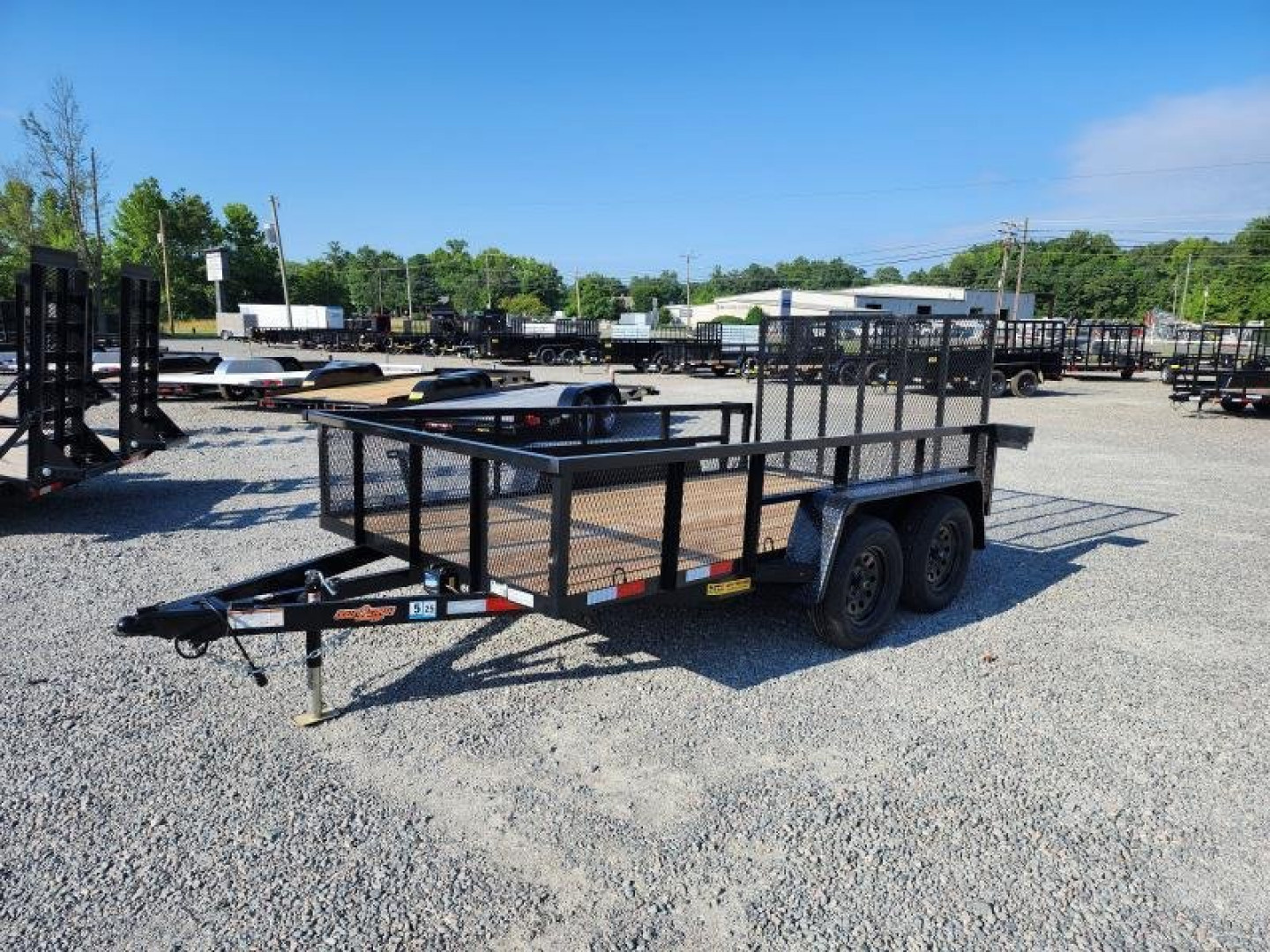 New 2026 Down 2 Earth Trailers 6x12 w/ Gate and 2' Expanded Metal Sides Utility Trailer
