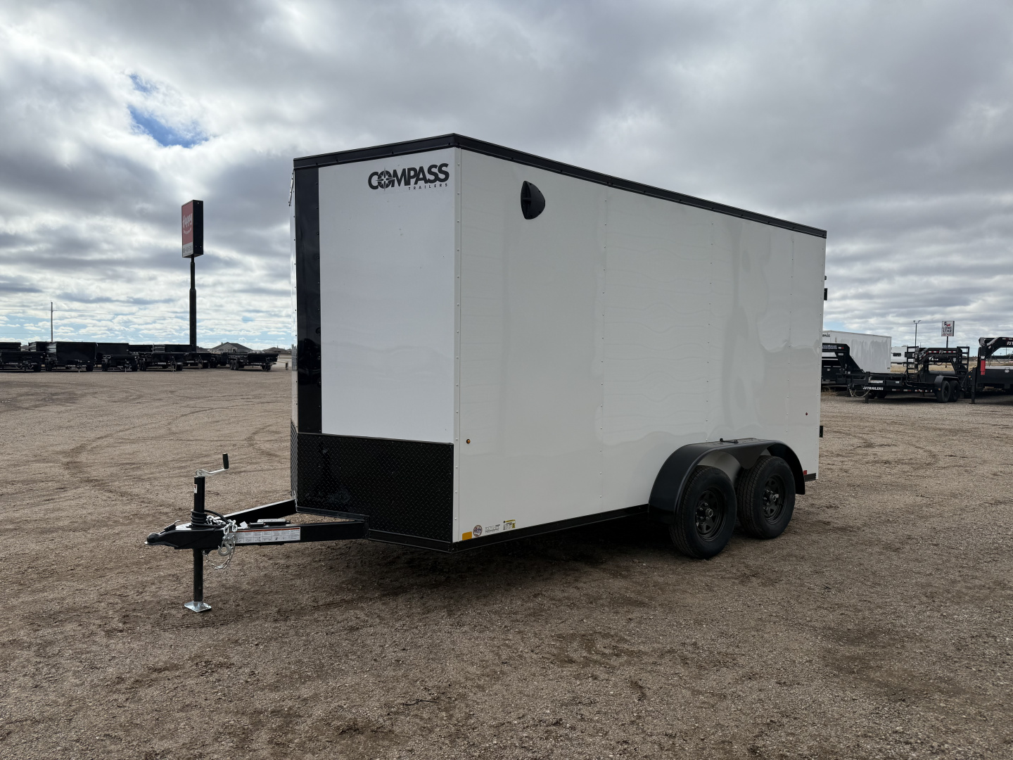 New 2026 Compass 7'x14' Enclosed Cargo Trailer - Indigo DLX