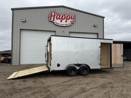 New 2026 Compass 7'x16' Enclosed Cargo Trailer - Indigo DLX