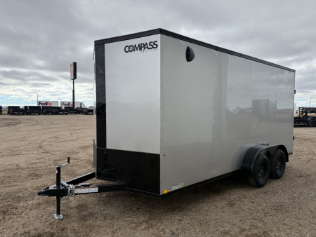 New 2026 Compass 7'x16' Enclosed Cargo Trailer - Indigo DLX