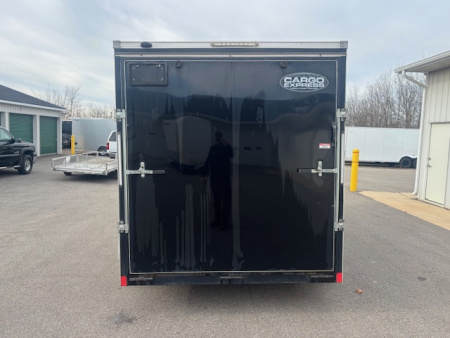 Used 2019 Cargo Express 7X14 V-Nose Ramp Door Cargo Enclosed Trailer