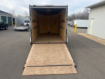 Used 2019 Cargo Express 7X14 V-Nose Ramp Door Cargo Enclosed Trailer