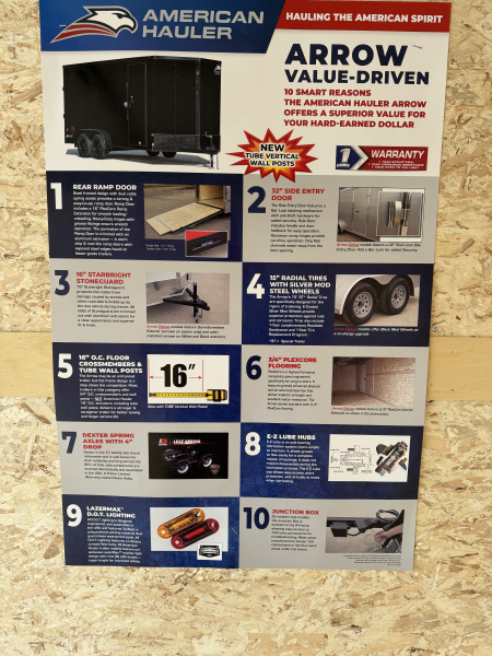 New 2026 American Hauler AR7'X12' Cargo / Enclosed Trailer