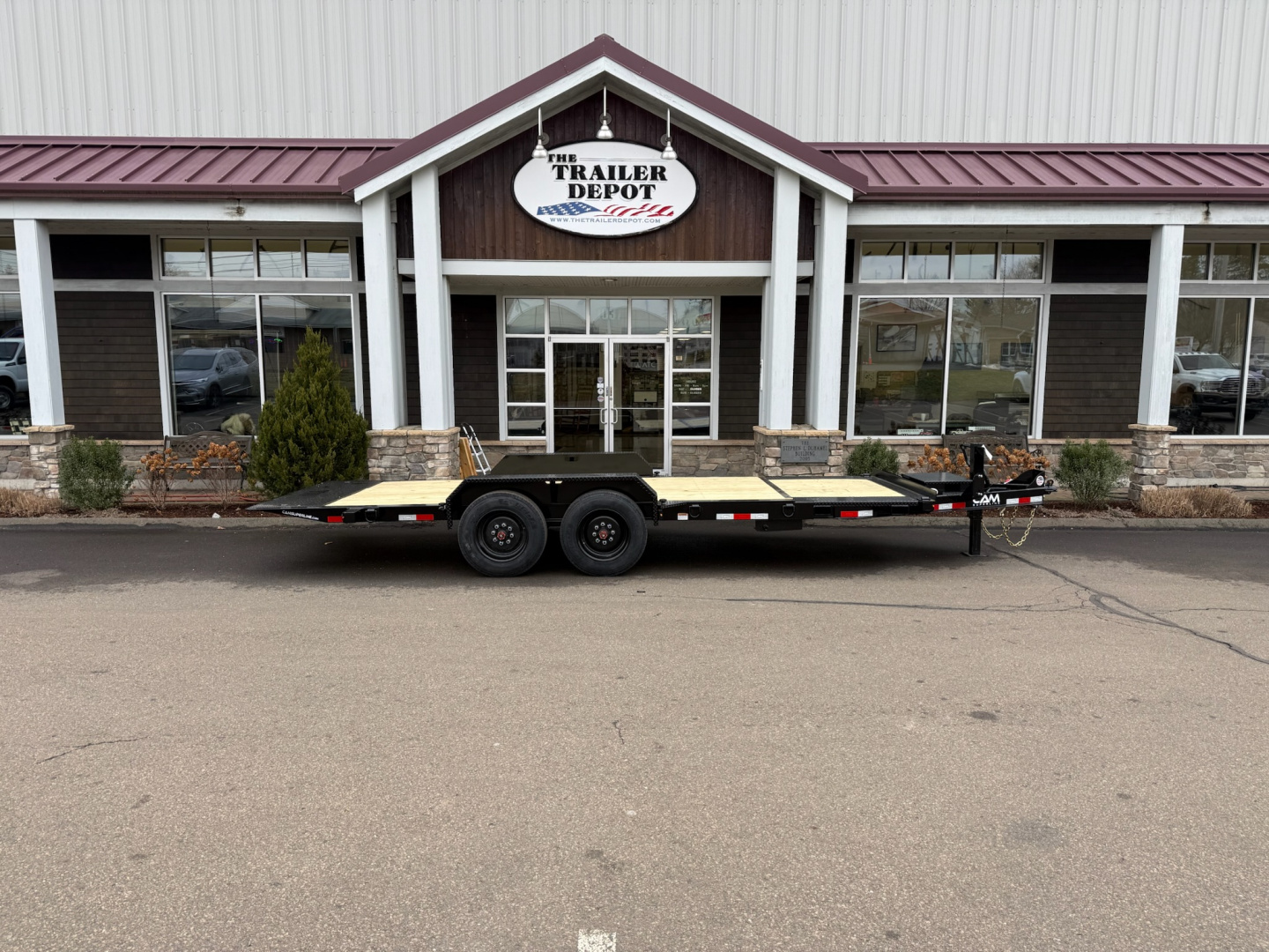 New CAM Superline 7' x 20' Extra Wide Split Tilt Trailer 17.6K