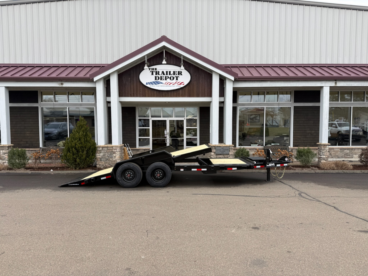 New CAM Superline 7' x 20' Extra Wide Split Tilt Trailer 17.6K