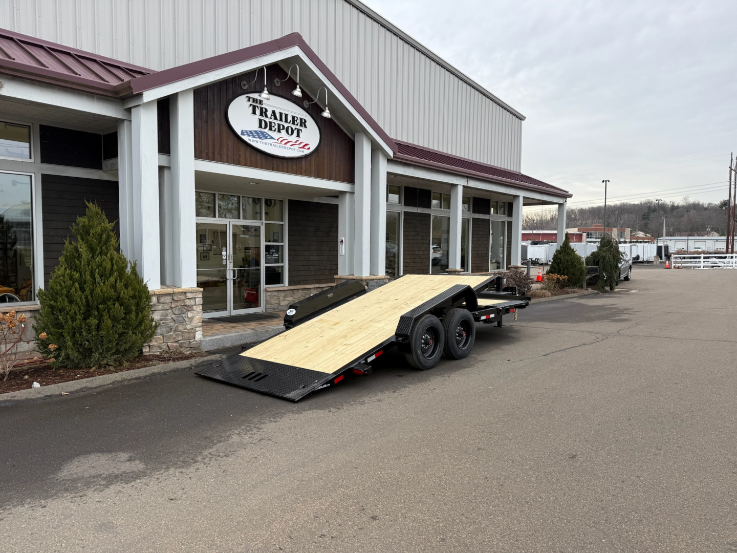 New CAM Superline 7' x 20' Extra Wide Split Tilt Trailer 17.6K