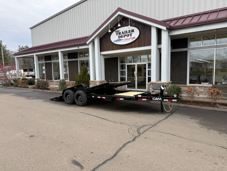 New CAM Superline 7' x 20' Extra Wide Split Tilt Trailer 17.6K