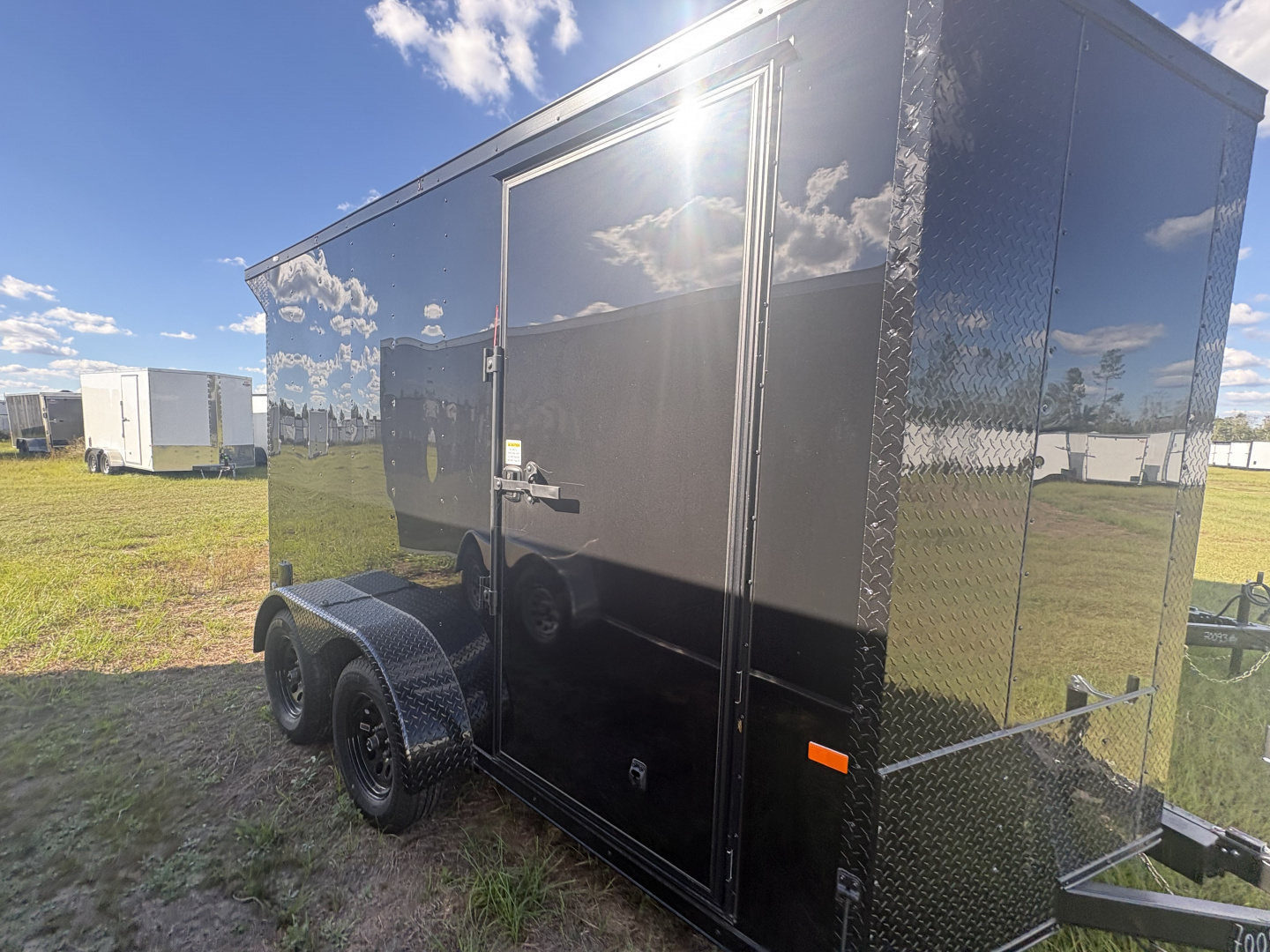 New 2026 Rock Solid Cargo 7x12 Motorcycle Trailer