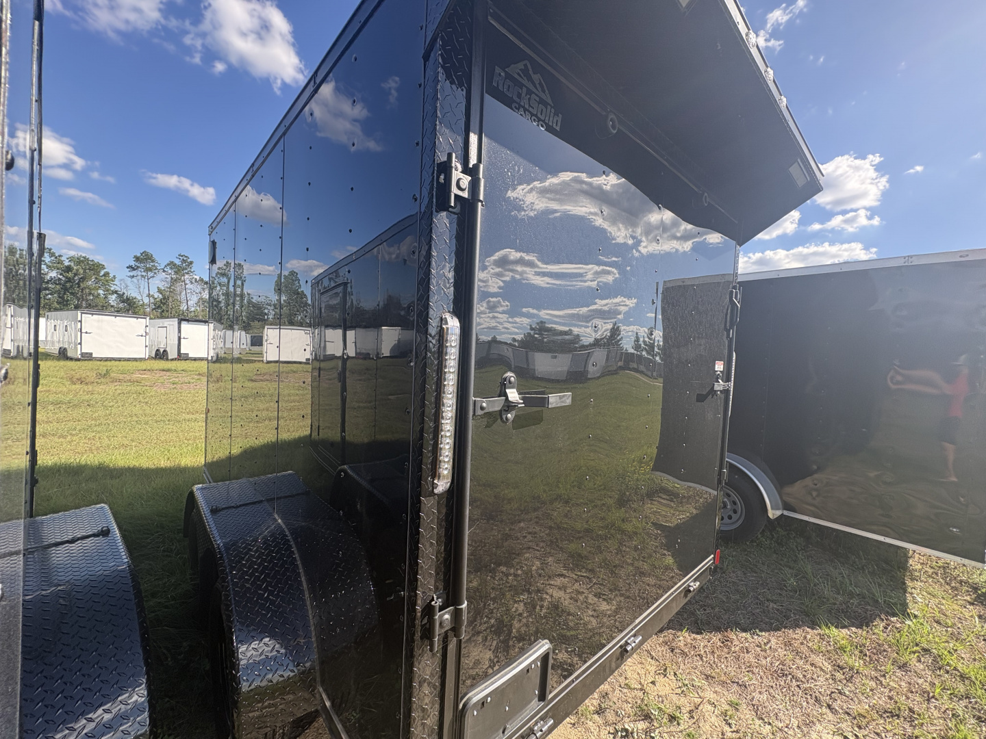 New 2026 Rock Solid Cargo 7x12 Motorcycle Trailer