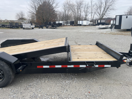 New 2026 H&H Trailers 82X22 18+4 Tilt Trailer 14K GVWR Drive Over Fenders