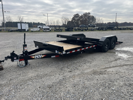New 2026 H&H Trailers 82X22 18+4 Tilt Trailer 14K GVWR Drive Over Fenders