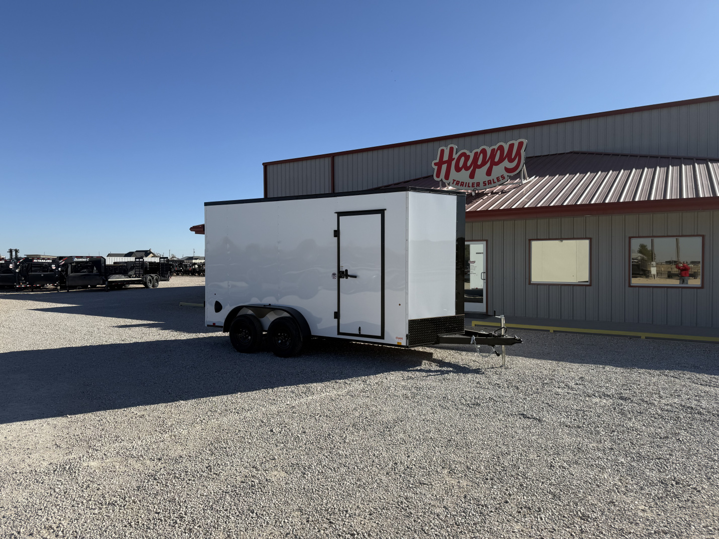 New 2026 Compass 7'x14' Enclosed Cargo Trailer - Indigo DLX