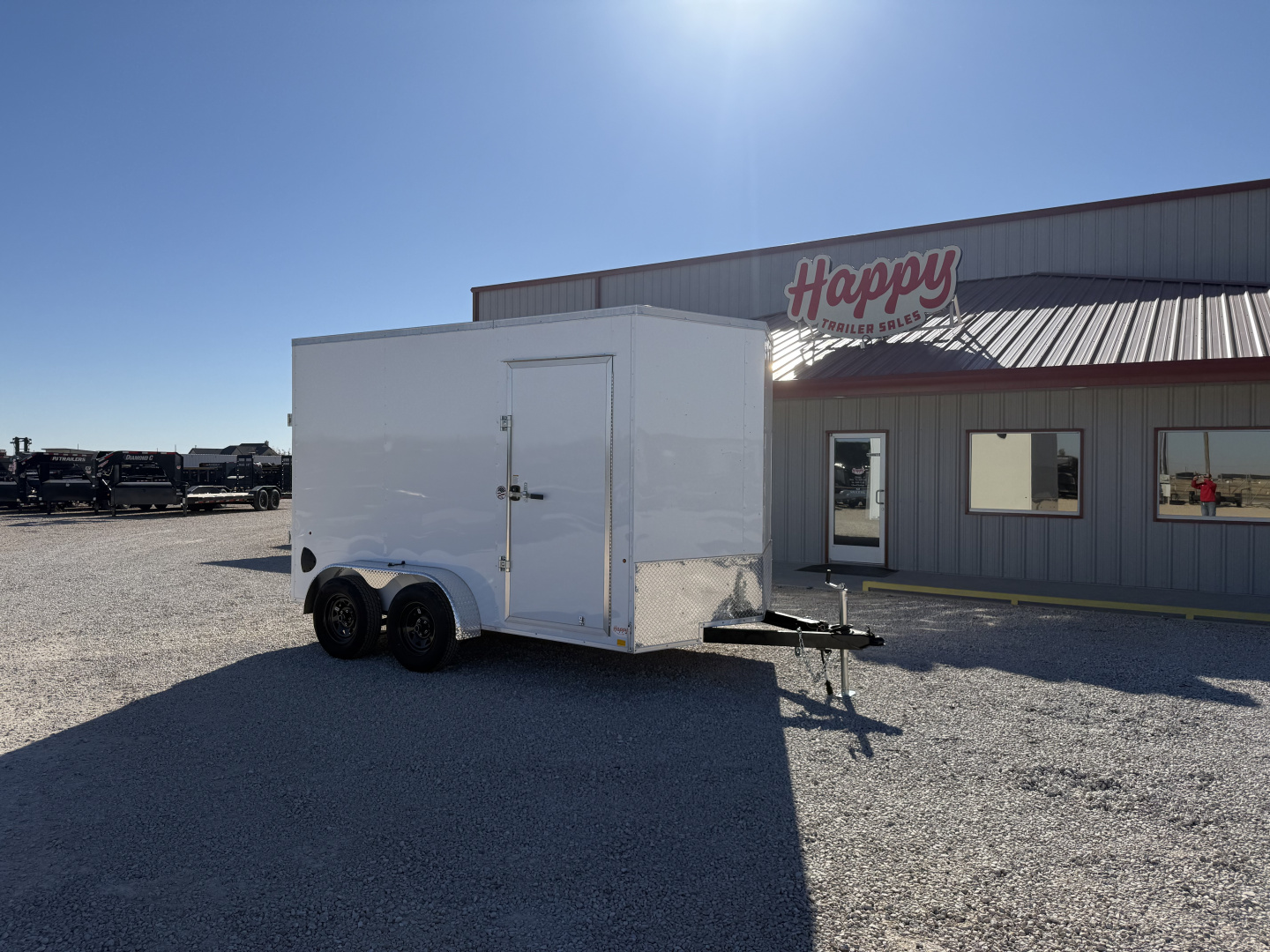 New 2026 Compass 7'x12' Enclosed Cargo Trailer - Indigo DLX