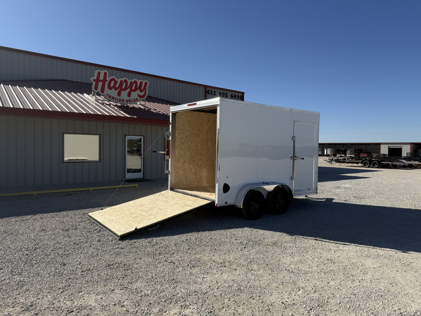 New 2026 Compass 7'x12' Enclosed Cargo Trailer - Indigo DLX