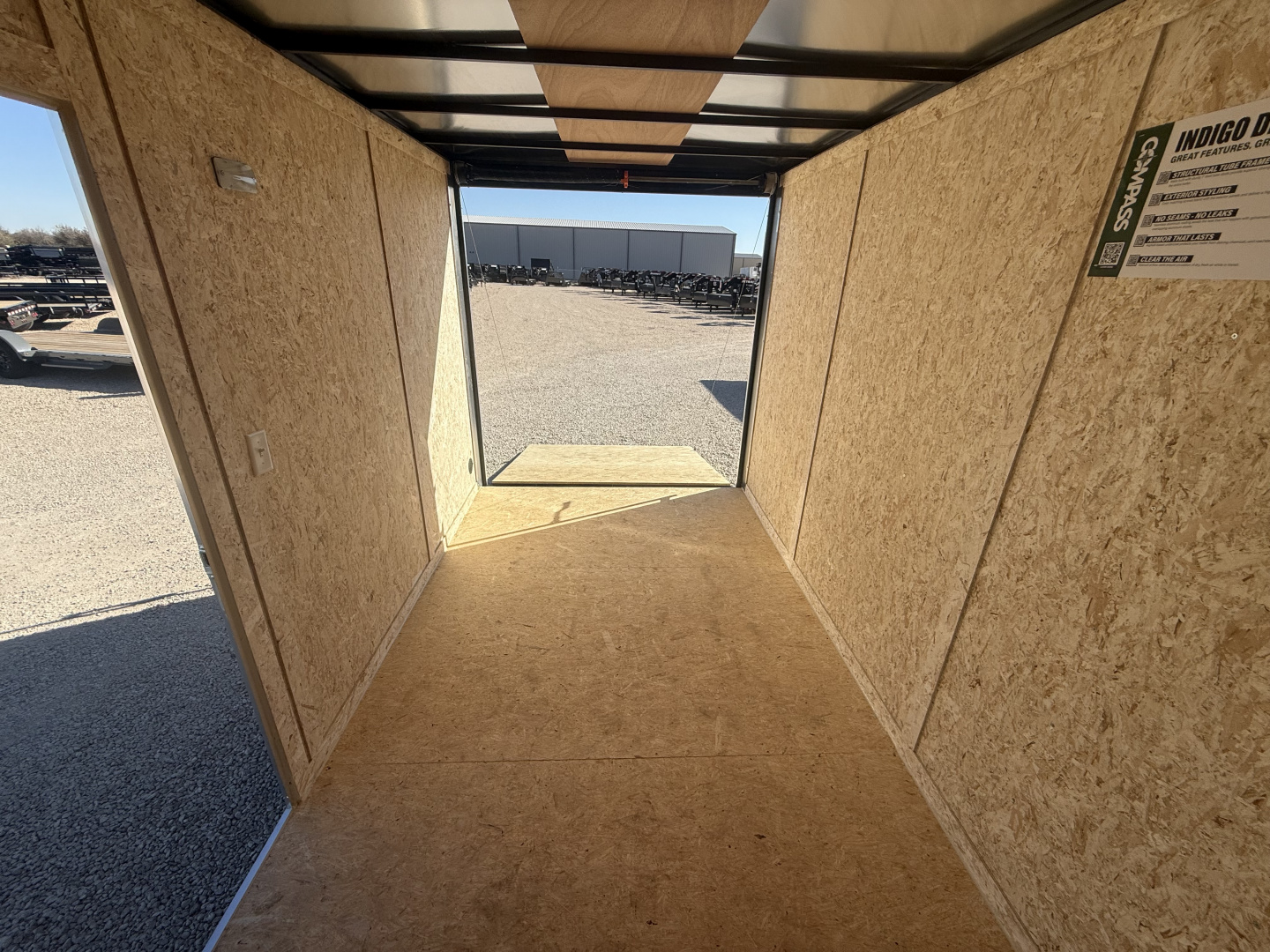 New 2026 Compass 7'x12' Enclosed Cargo Trailer - Indigo DLX