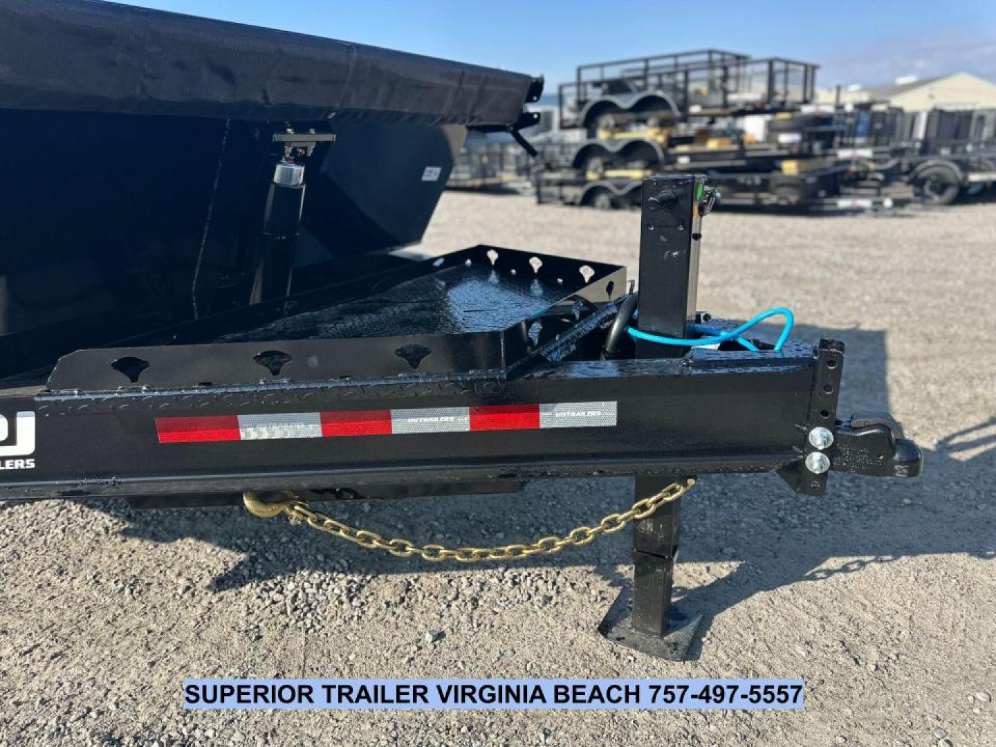 New 2026 PJ Trailers 7X14 DT1 15.4K Low Pro Telescopic Dump Trailer