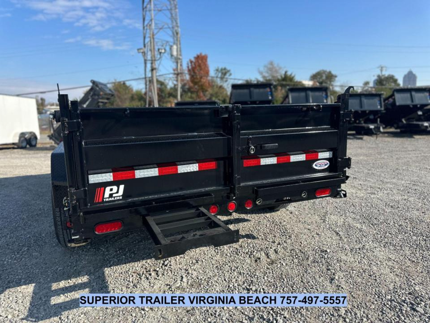 New 2026 PJ Trailers 7X14 DT1 15.4K Low Pro Telescopic Dump Trailer