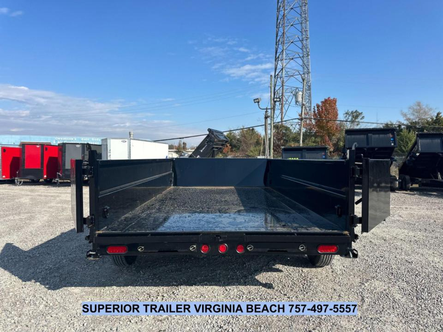 New 2026 PJ Trailers 7X14 DT1 15.4K Low Pro Telescopic Dump Trailer