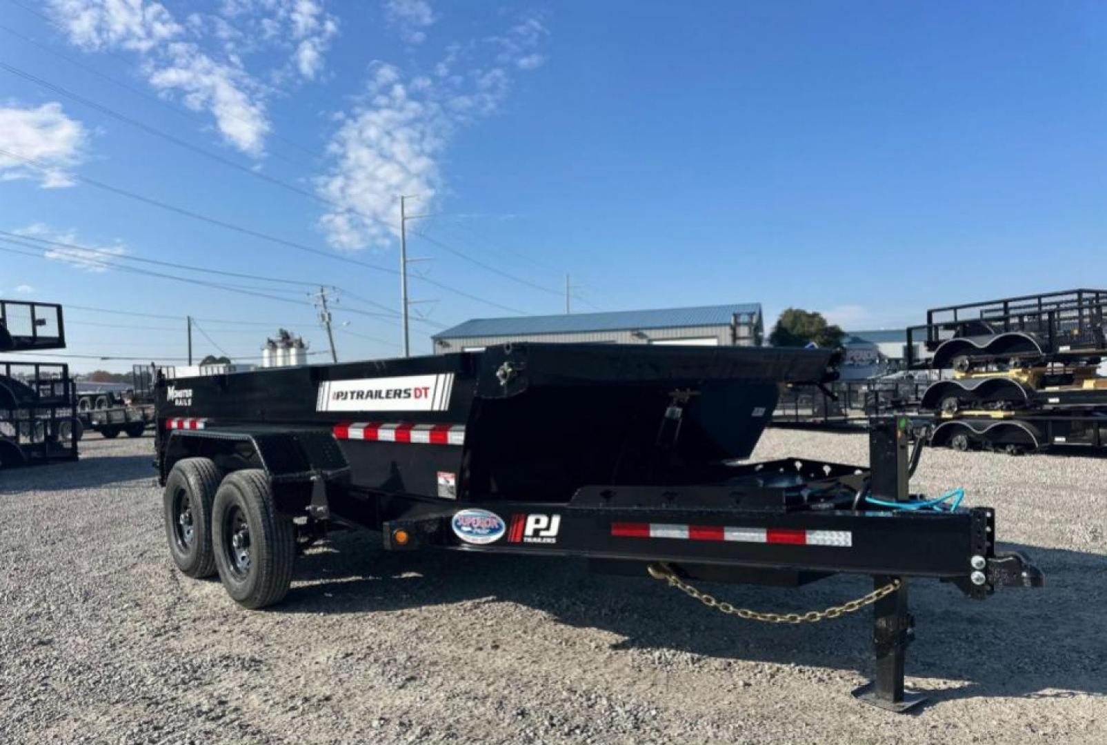 New 2026 PJ Trailers 7X14 DT1 15.4K Low Pro Telescopic Dump Trailer