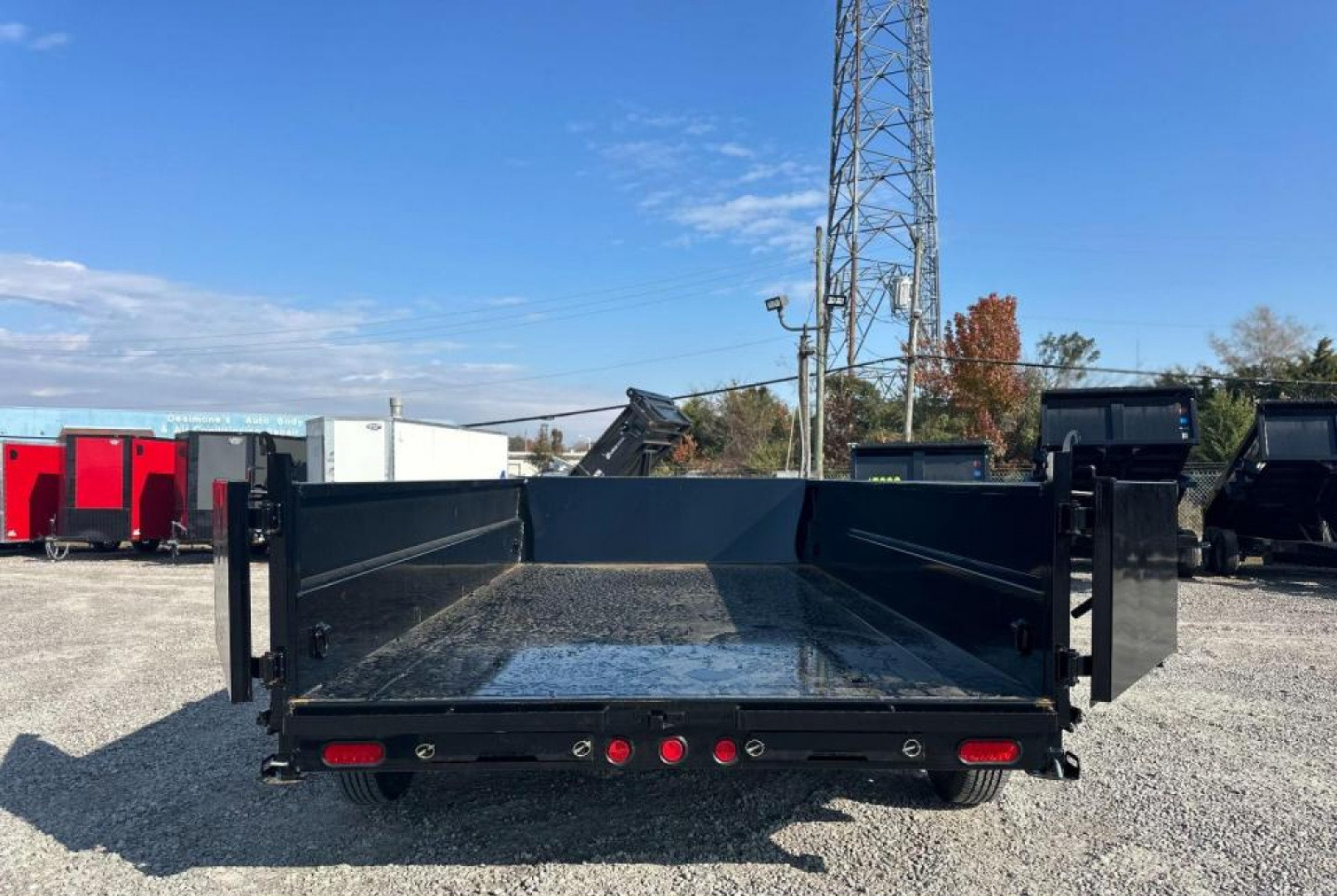 New 2026 PJ Trailers 7X14 DT1 15.4K Low Pro Telescopic Dump Trailer