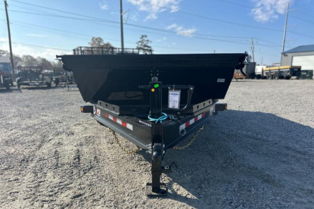 New 2026 PJ Trailers 7X14 DT1 15.4K Low Pro Telescopic Dump Trailer