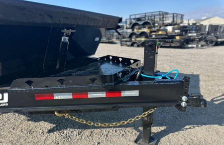 New 2026 PJ Trailers 7X14 DT1 15.4K Low Pro Telescopic Dump Trailer