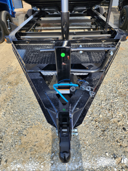 New 2026 PJ Trailers 7X14 DT1 15.4K Low Pro Telescopic Dump Trailer w/ 4' Sides