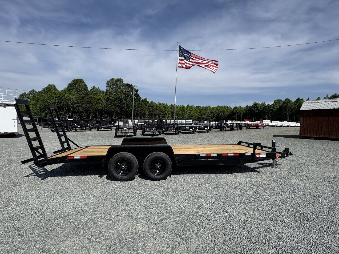 New 2026 Down 2 Earth Trailers 20ft 10K w/ Fold Up Ramps Equipment Trailer