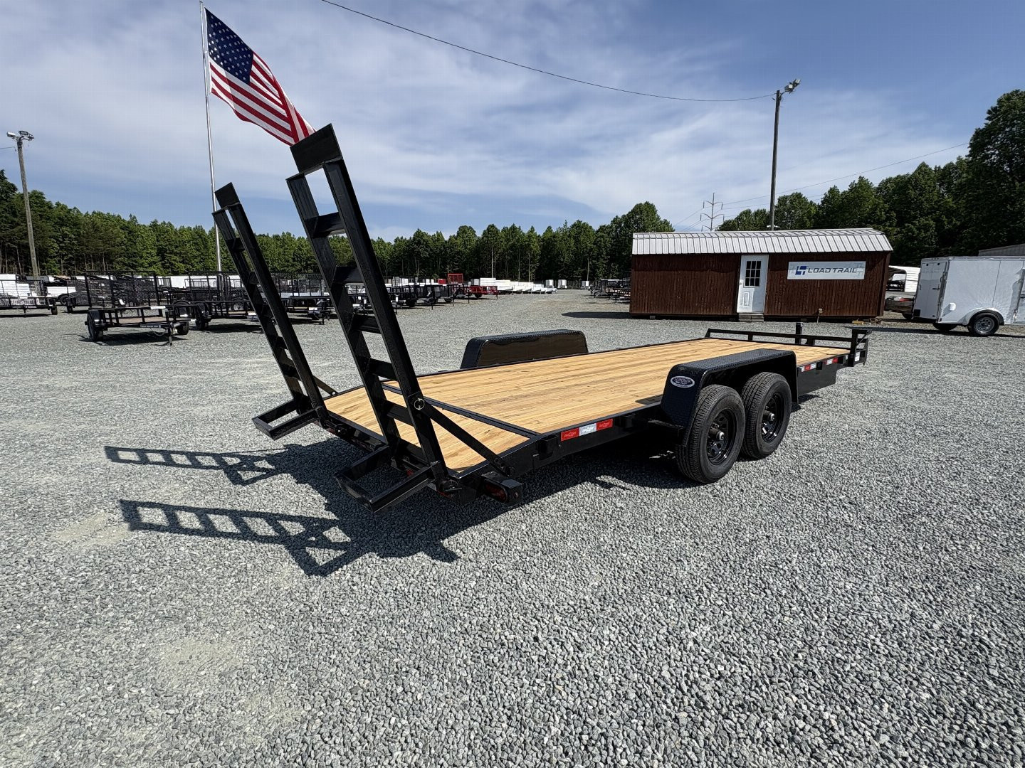 New 2026 Down 2 Earth Trailers 20ft 10K w/ Fold Up Ramps Equipment Trailer