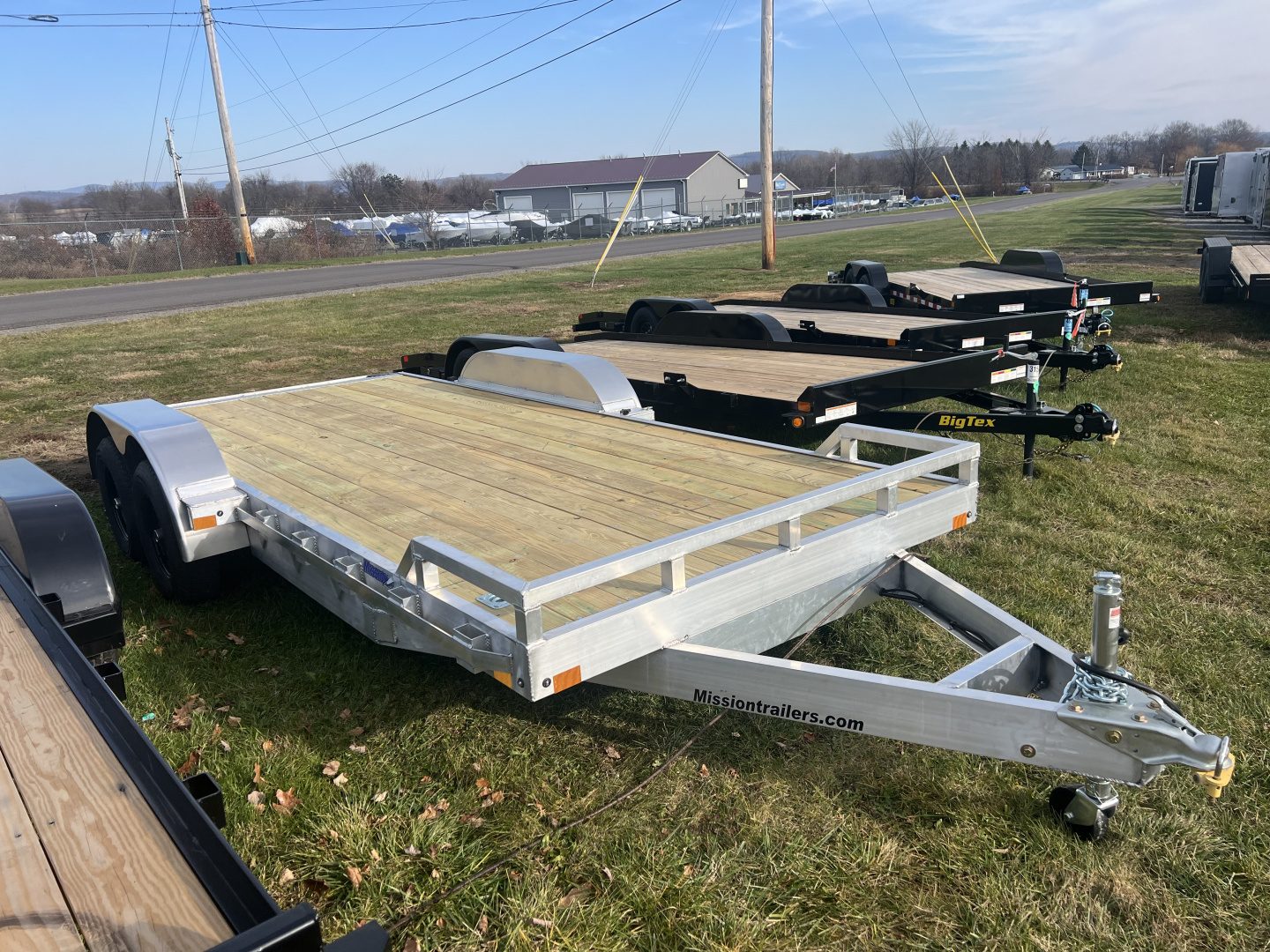 New 2026 Mission 7x18 10K Wood Deck Car Hauler