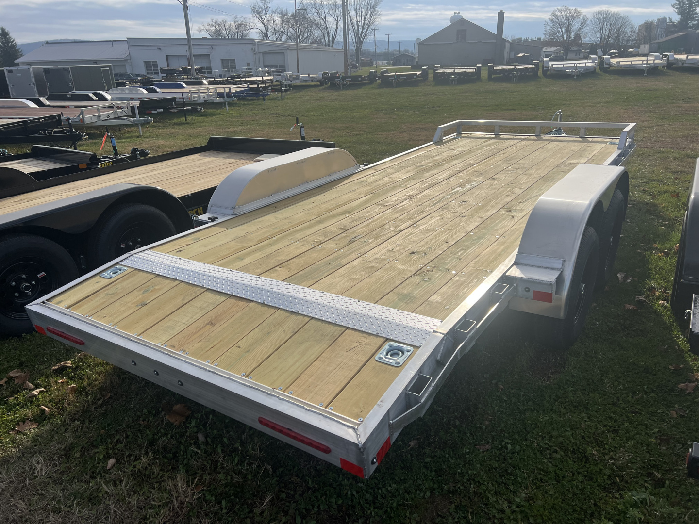 New 2026 Mission 7x18 10K Wood Deck Car Hauler