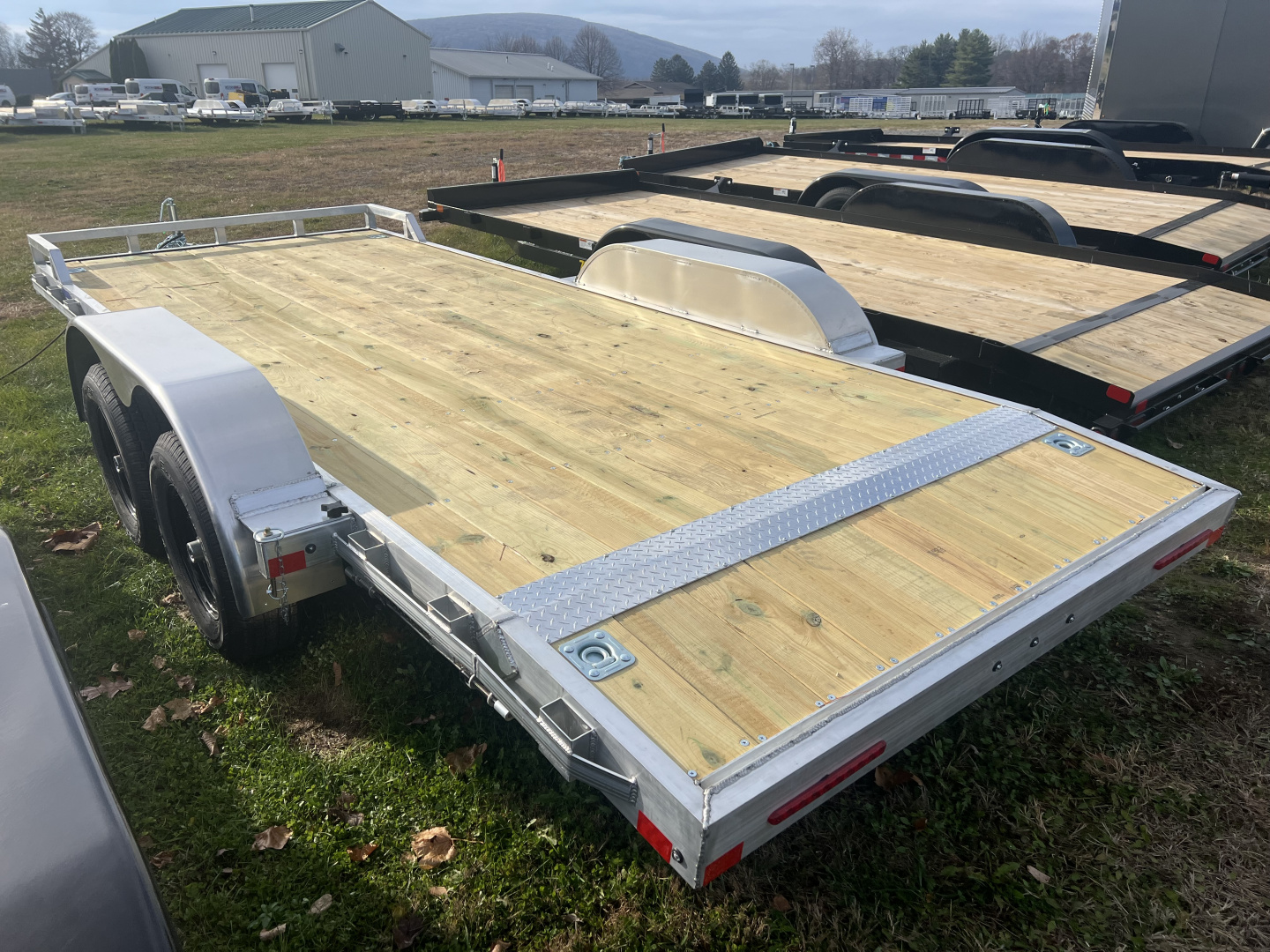New 2026 Mission 7x18 10K Wood Deck Car Hauler