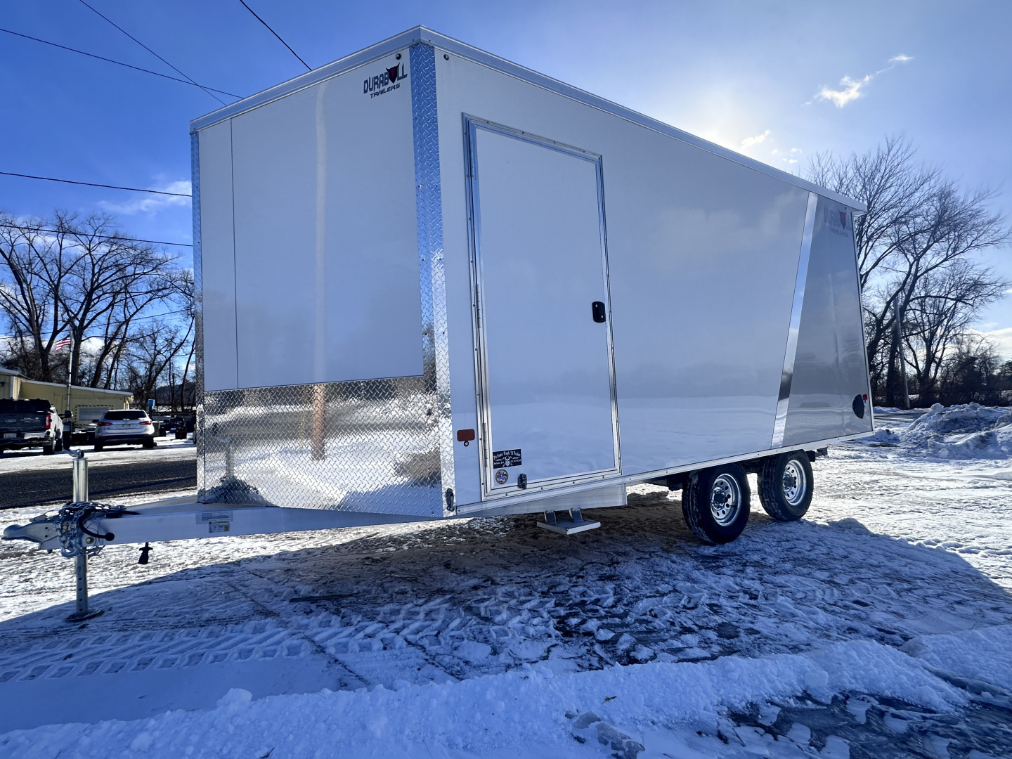 New 2026 Durabull 101"x14 Snowmobile Trailer