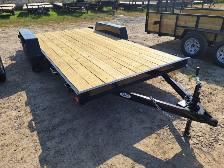 New 2026 AMO 82x16' Tandem Axle Car Hauler 1 Axle Brake Led Lights
