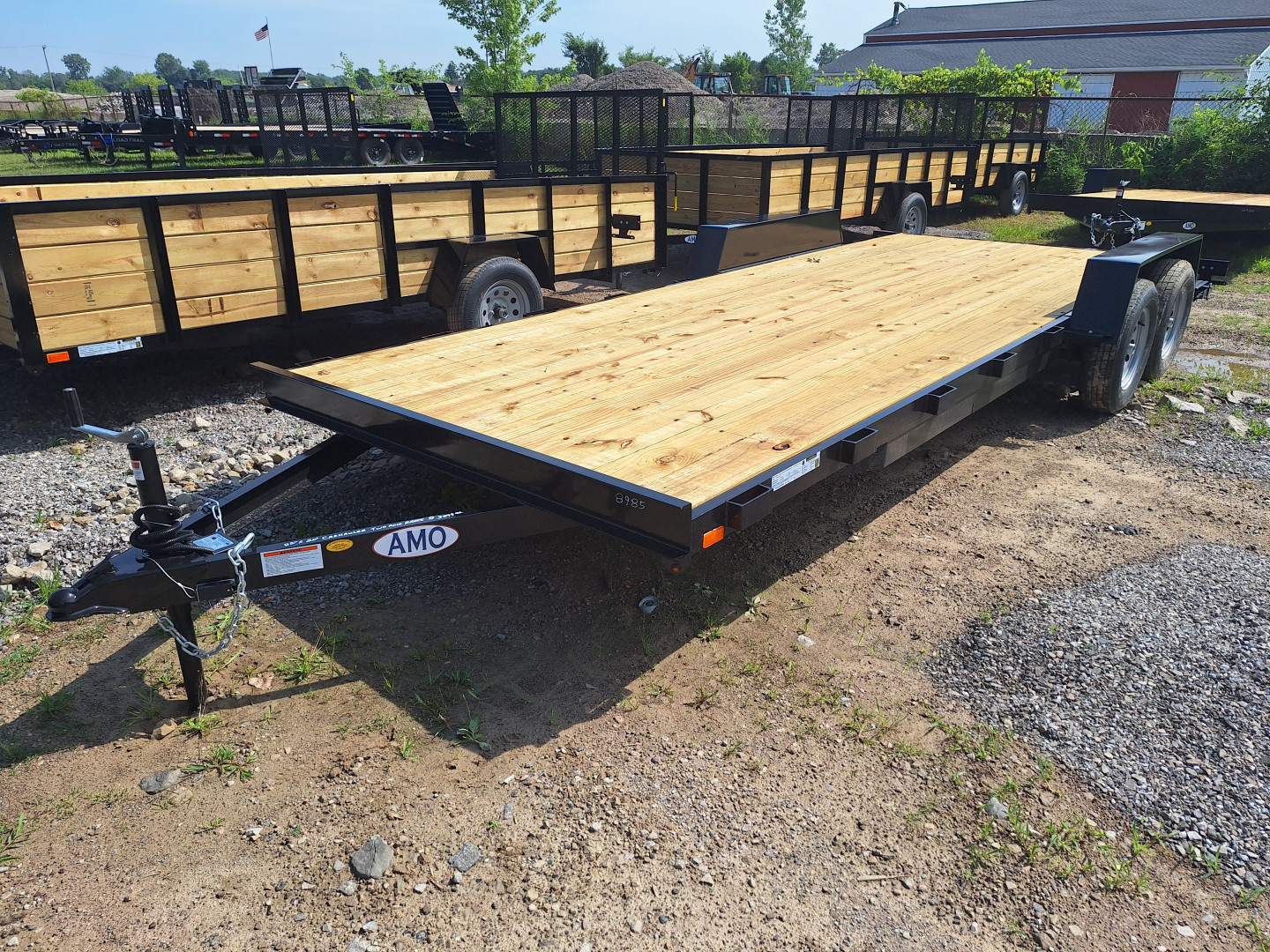 New 2026 AMO 82x20 Car Hauler 2 Axle Brake Led Lights