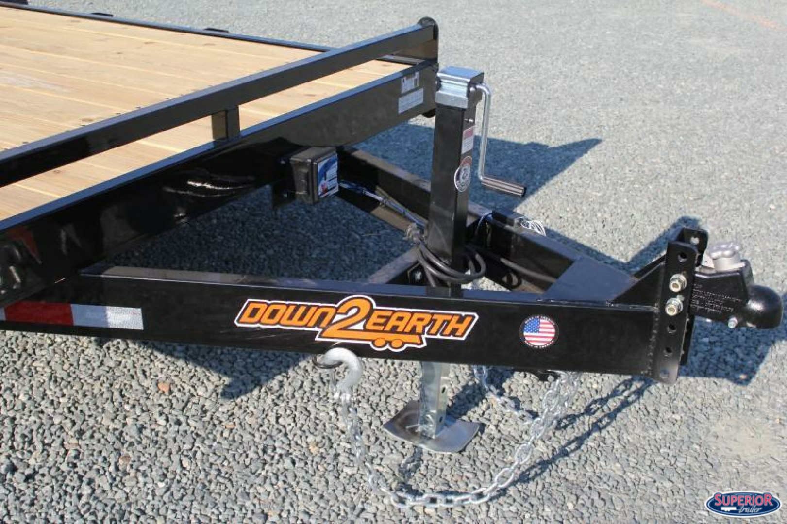 New 2026 Down 2 Earth Trailers 18ft 14K w/ Fold Up Ramps Equipment Trailer